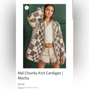 BiBi brand- Chunky Knit Cardigan